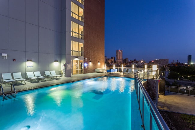 Pool at night