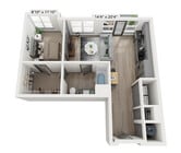 The Victory Floor Plan | 1 Bedroom Apartment in East Walnut Hills at Woodburn Exchange