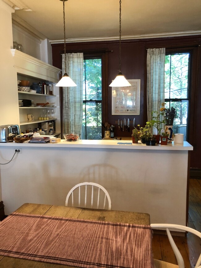 Kitchen at back - 13 Magazine St Unit 1
