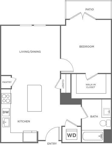 One Bedroom One Bath (939 SF) - One Bedroom One Bath (939 SF)
