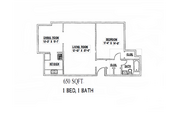 1 bed, 1 bath