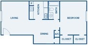 1BR/1BA