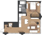K - 1B floor plan The Girard