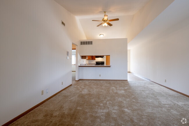 2BR, 1.5BA - 1,100SF - Dining Room and Living Room