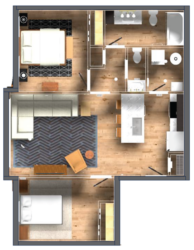 Building Photo - New! Beautiful 2 Bed, 1.5 Bath Apartment i... Unit 2010-207