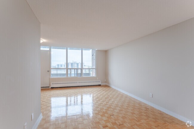 1BR, 1BA - 650SF - Living Room - The Village View Apartments