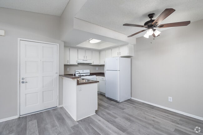 2BR, 1BA - 680SF - Kitchen and Dining Room