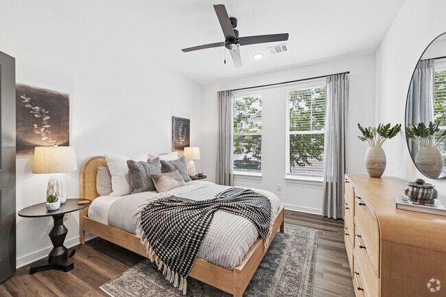2BR, 2BA - 1,075SF - Bedroom