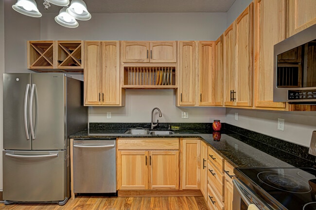 Real hickory wood kitchen cabinets - 1643 Fletcher Ave