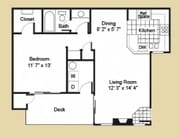 1BR/1BA