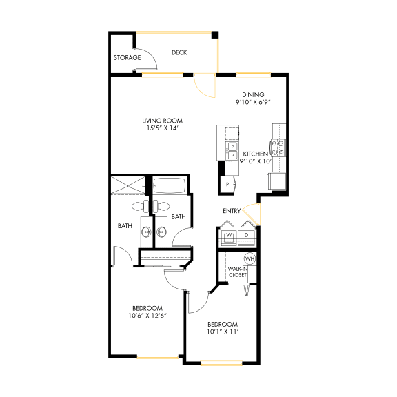 Floor Plan - North B4 2x2 