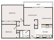 2BR/1BA