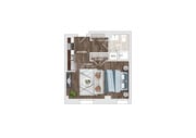 Explore this exquisite studio apartment offering an open and efficient layout.