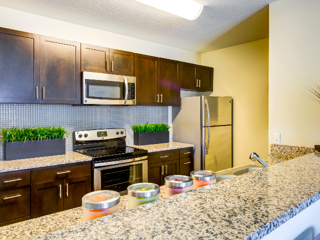 Model - Kitchen 2- University Park Boca - Student | University Park Apartments