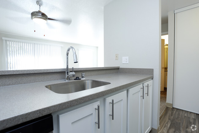 Our newly remodeled kitchens have pull our faucet sprayers. - Chelsea By the Bay Rental