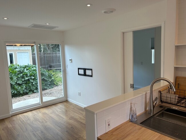 view out the sliding doors - 10769 Redmont Ave