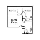 2BD, 1BA Apartment