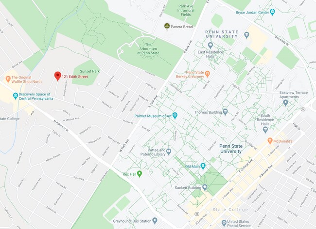 Ideally situated very close to campus and North Atherton Street shopping. - 121 Edith St