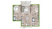 B1 floor plan Granary Flats