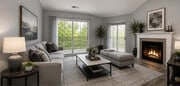 BR, 1BA - 930SF - Living Room