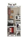 San Diego | 1 Bed 1 Bath | 720 sq ft | Alkire Glen Apartments in Columbus
