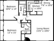 2BR/2BA