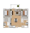 Cypress | 2x2 | 965 sf