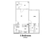 1BR/1BA
