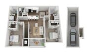 Floor Plan 2F | Seasons at Plainfield | Apartments in Plainfield, IL