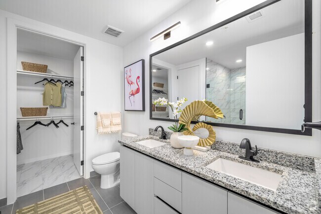 2 habitaciones, 2 baños - 1087 pies cuadrados - Baño principal - Aura North Miami Beach