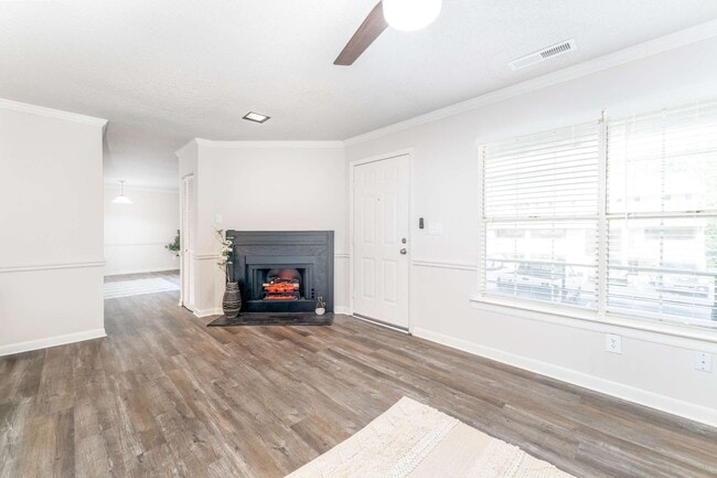 Tour apartments for rent in Winston-Salem, NC at Sugar Creek Apartments offering spacious layouts, fireplaces, and comfortable modern interiors.