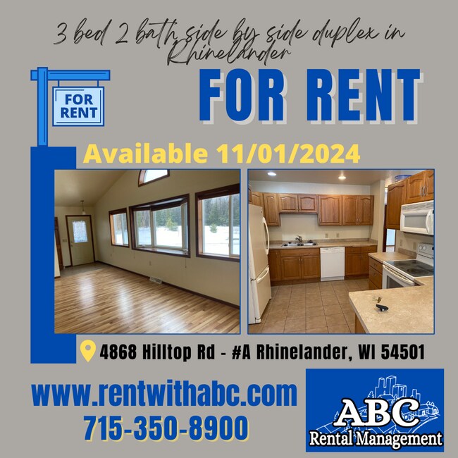 4866 Hilltop Rd Unidad A Rental Rhinelander, WI