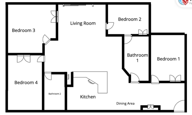 Plano de planta - 6685 Queens Borough Ave Unidad 102