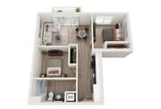 2 Bed / 1 Bath - 778 SF