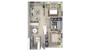 2 Bedroom x 1 Bathroom