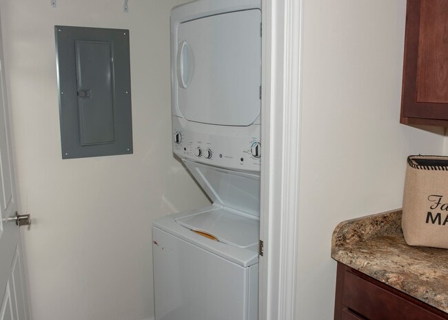 Stack Washer and Dryer in Apartment