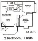 2BR/1BA