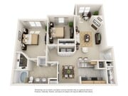 2 Bedroom | 1 Bath | 1108 SF