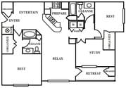 2BR/2BA
