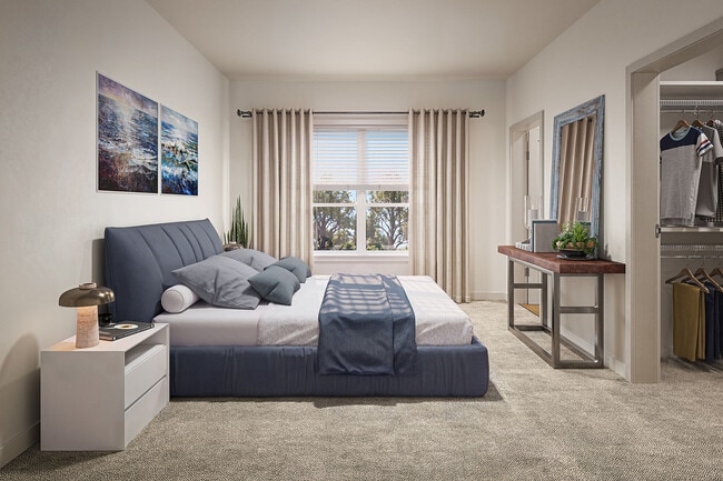 This image is a depiction of the new Princeton Wilmington Apartments, rendered digitally. - Princeton Wilmington