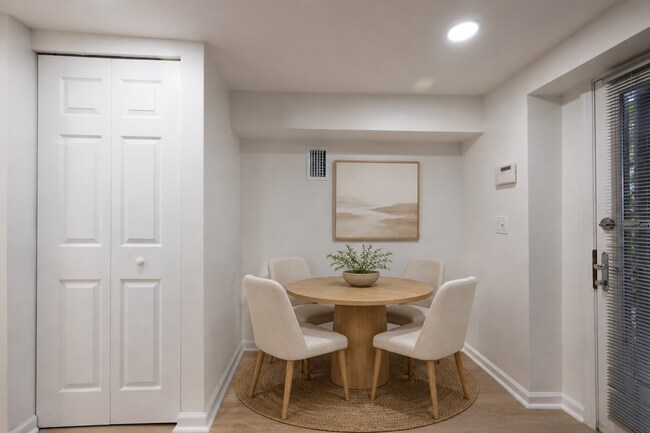Digitally Staged Dining Area