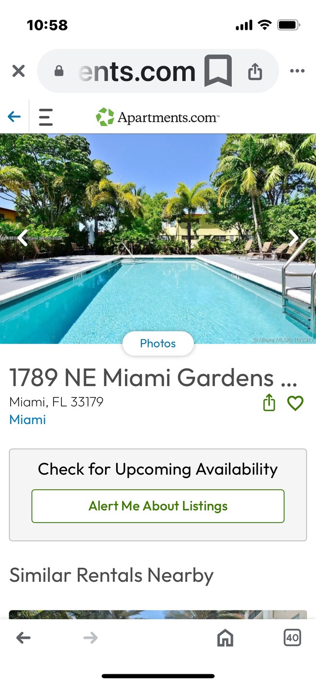 1789 NE Miami Gardens Dr Condo Unit 703W Condo for Rent in North