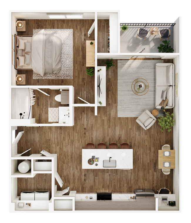 A floor plan - Arden Pines Luxury Apartments