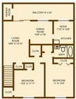 2BR/1BA