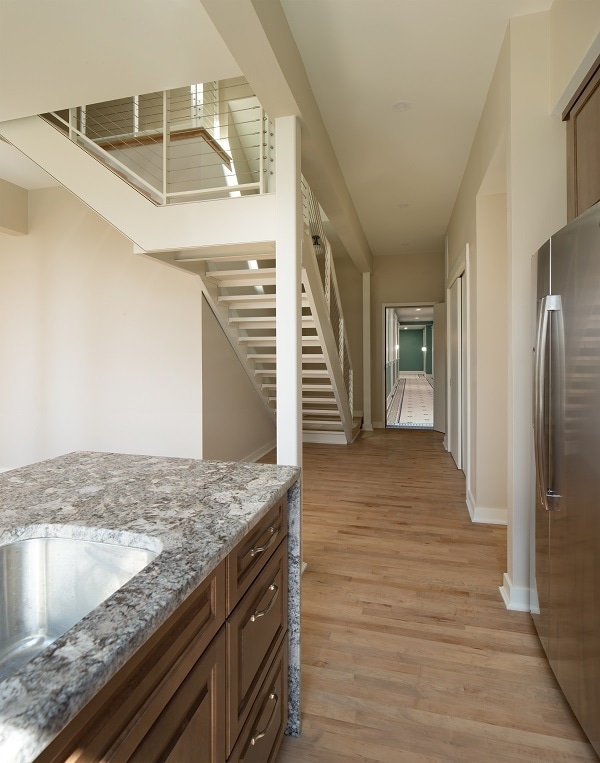 View east from kitchen.