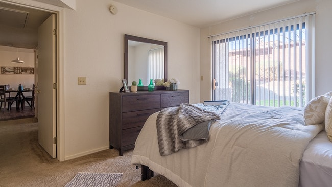 Staged bedroom
