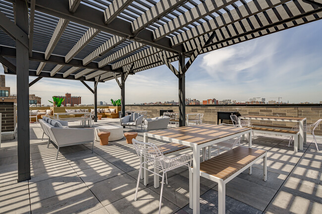Rooftop Lounge with Tables
