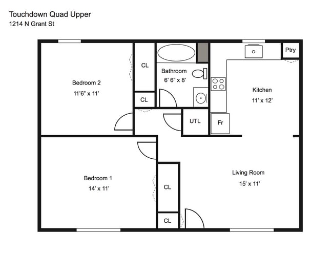 Photo - 1214 N Grant St Unit 1214 N. Grant #2