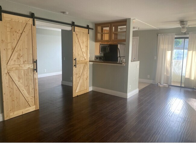 Double barn doors to master bedroom - 8731 Graves Ave Condo Unit #5