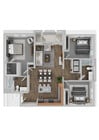 3X2 Bedroom
